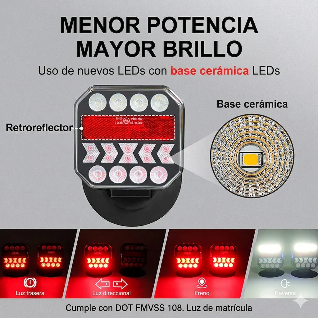 Luces de remolque inalámbricas